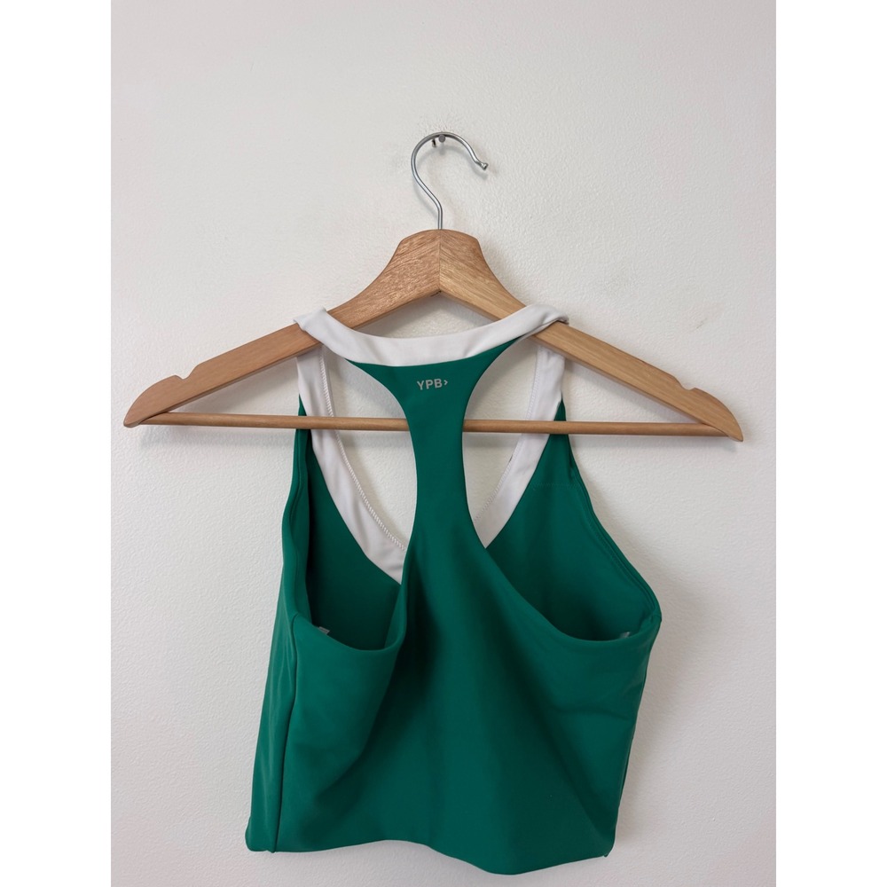 Abercrombie YPB SculptLUX Racerback V-Neck Tank – Green‎ – Women's Small – GUC - Picture 5 of 6